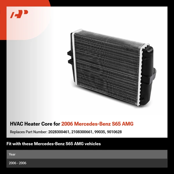 HVAC Heater Core for 2006 Mercedes-Benz S65 AMG