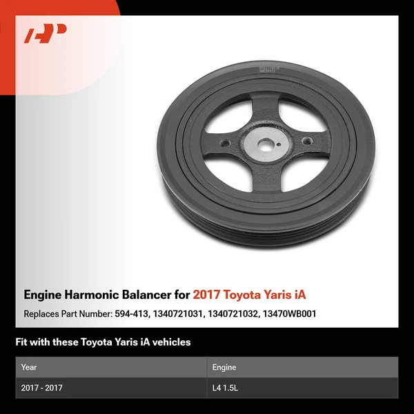 Engine Harmonic Balancer for 2017 Toyota Yaris iA