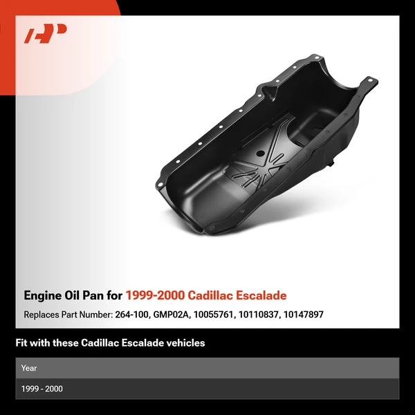Engine Oil Pan for 1999-2000 Cadillac Escalade