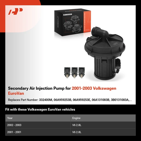 Secondary Air Injection Pump for 2001-2003 Volkswagen EuroVan
