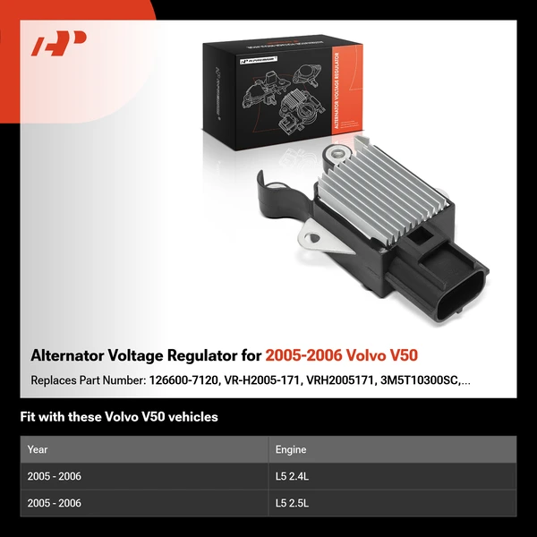 Alternator Voltage Regulator for 2005-2006 Volvo V50