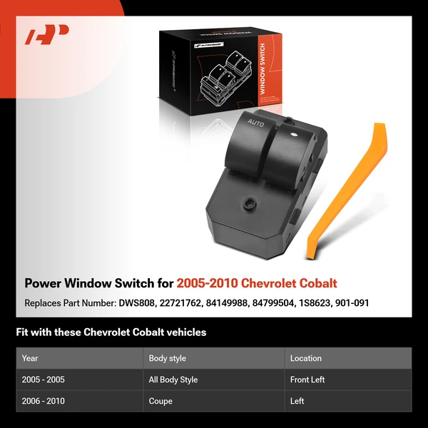 Power Window Switch for 2005-2010 Chevrolet Cobalt