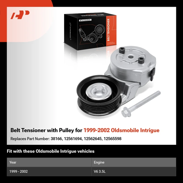 Belt Tensioner with Pulley for 1999-2002 Oldsmobile Intrigue