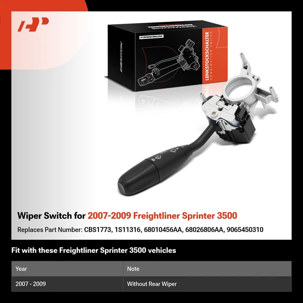 Wiper Switch for 2007-2009 Freightliner Sprinter 3500