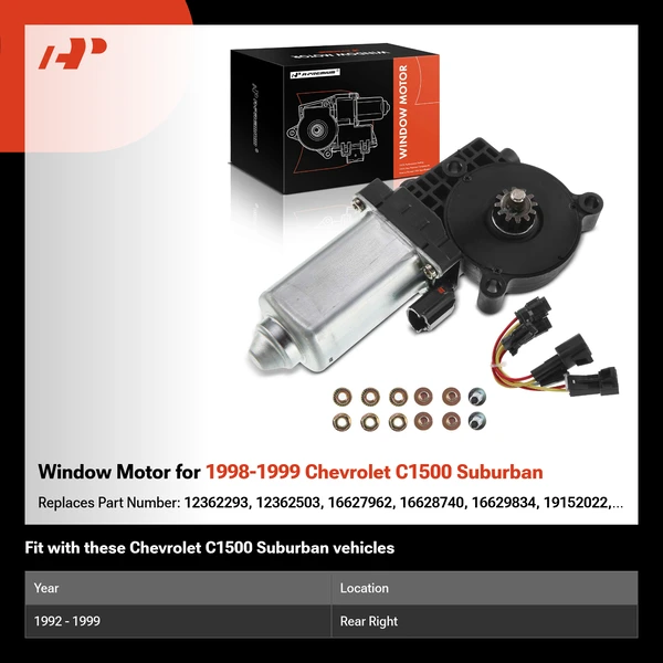 Window Motor for 1998-1999 Chevrolet C1500 Suburban