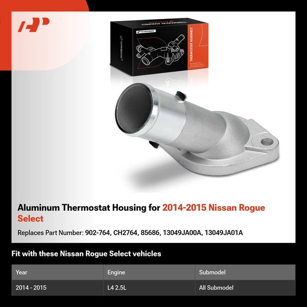 Aluminum Thermostat Housing for 2014-2015 Nissan Rogue Select