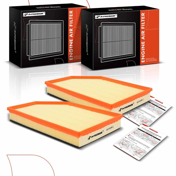 2 Pcs Engine Air Filter for 2015-2016 Volvo XC70