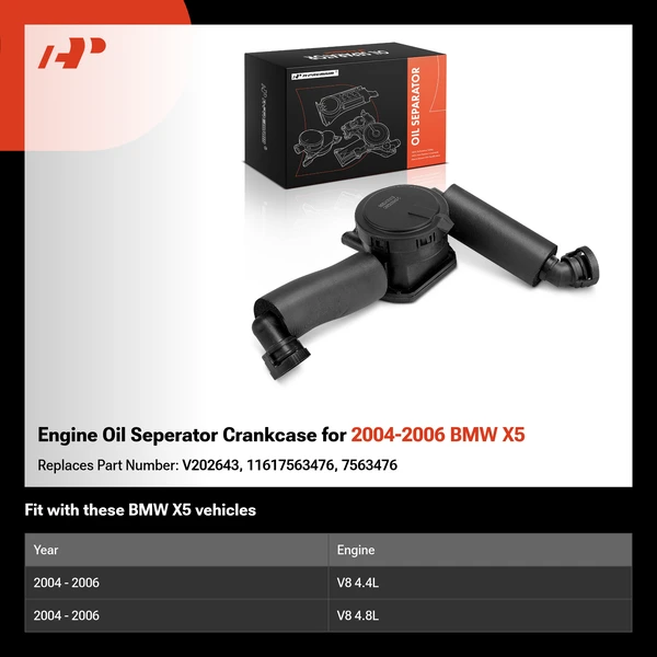 Engine Oil Seperator Crankcase for 2004-2006 BMW X5