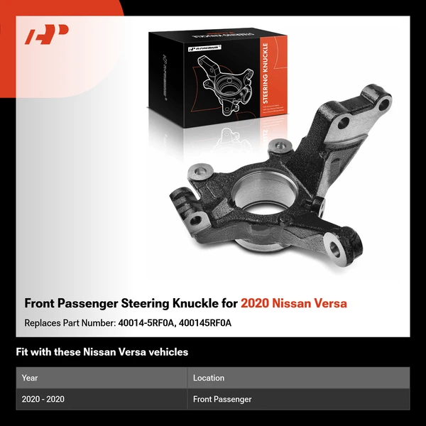Front Passenger Steering Knuckle for 2020 Nissan Versa