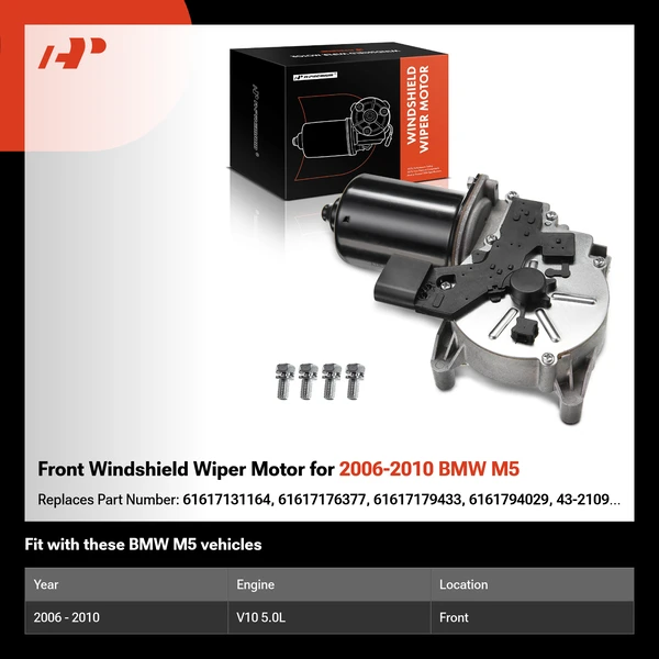 Front Windshield Wiper Motor for 2006-2010 BMW M5