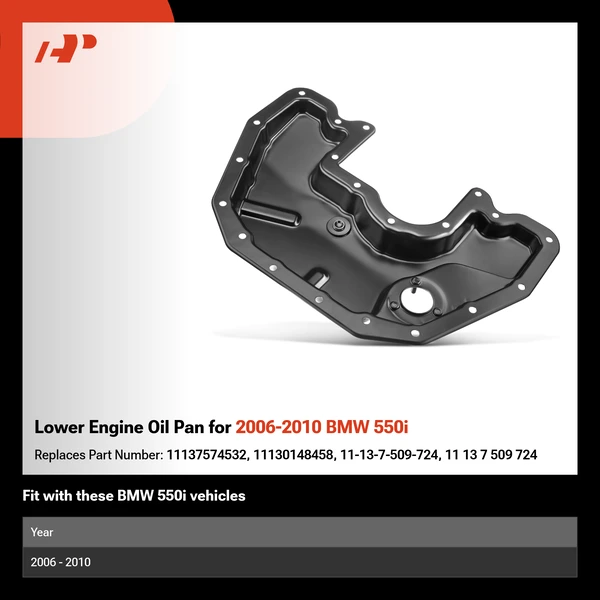 Lower Engine Oil Pan for 2006-2010 BMW 550i
