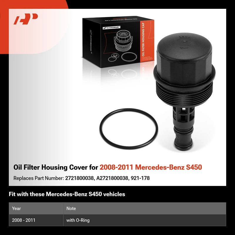 Oil Filter Housing Cover for 2008-2011 Mercedes-Benz S450