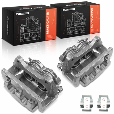 2 Pcs Front Brake Caliper with Bracket