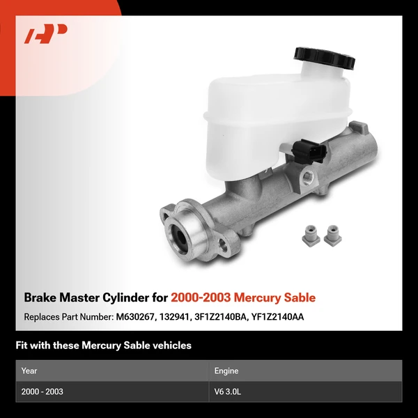 Brake Master Cylinder for 2000-2003 Mercury Sable
