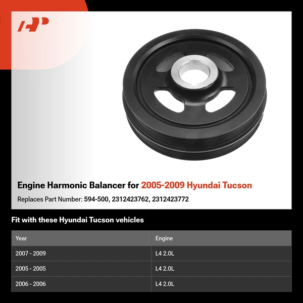 Engine Harmonic Balancer for 2005-2009 Hyundai Tucson