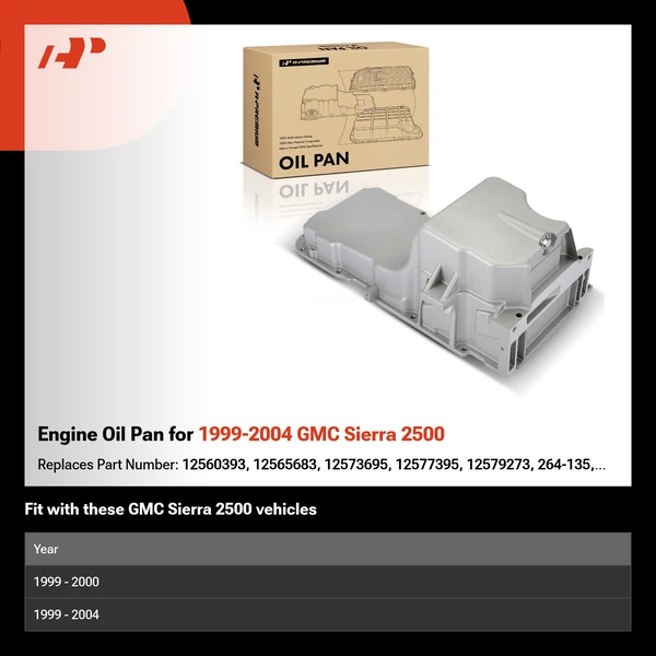 Engine Oil Pan for 1999-2004 GMC Sierra 2500