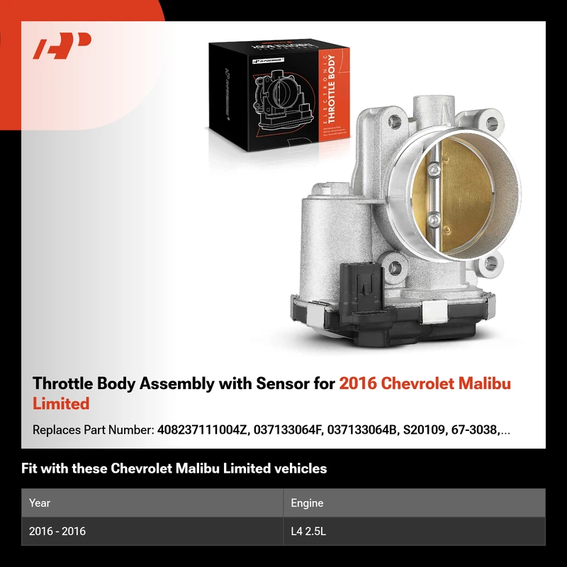 Throttle Body Assembly with Sensor for 2016 Chevrolet Malibu Limited