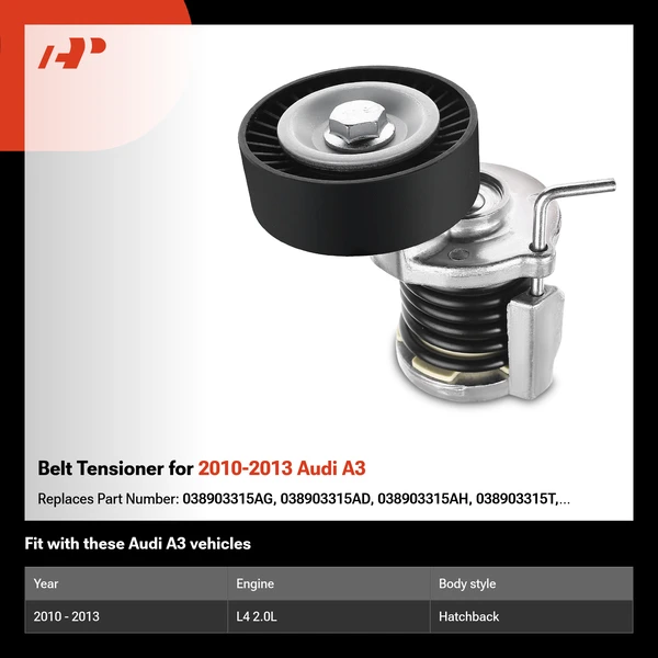 Belt Tensioner for 2010-2013 Audi A3