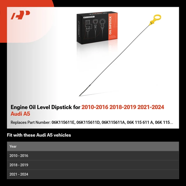 Engine Oil Level Dipstick for 2010-2016 2018-2019 2021-2024 Audi A5