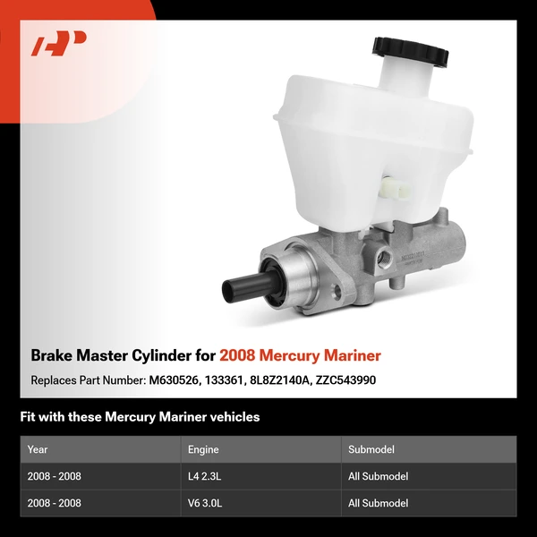 Brake Master Cylinder for 2008 Mercury Mariner