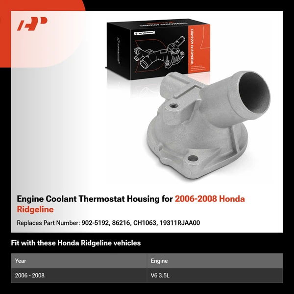 Engine Coolant Thermostat Housing for 2006-2008 Honda Ridgeline