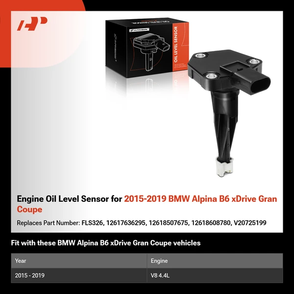 Engine Oil Level Sensor for 2015-2019 BMW Alpina B6 xDrive Gran Coupe