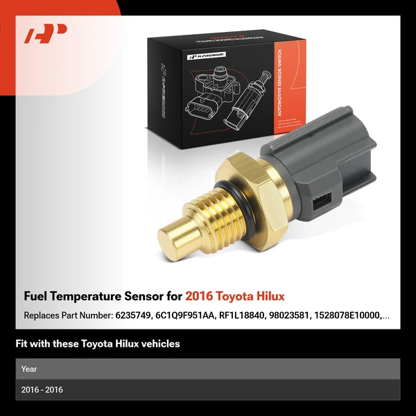Fuel Temperature Sensor for 2016 Toyota Hilux