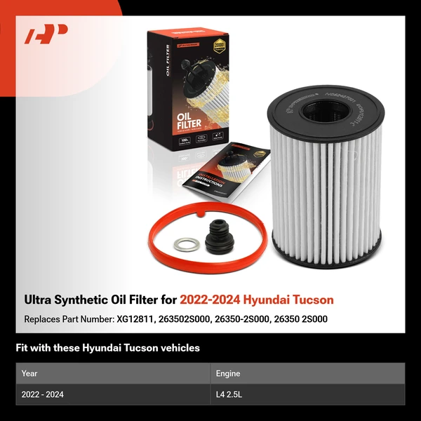 Ultra Synthetic Oil Filter for 2022-2024 Hyundai Tucson