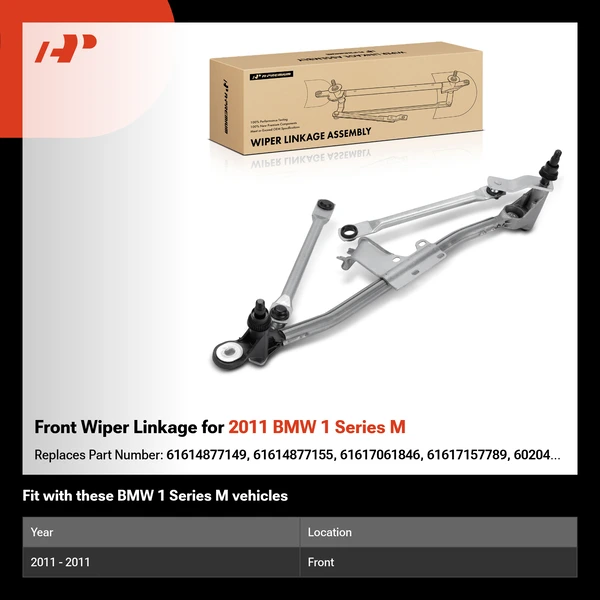 Front Wiper Linkage for 2011 BMW 1 Series M