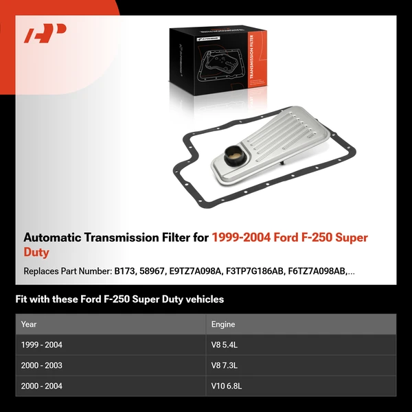 Automatic Transmission Filter for 1999-2004 Ford F-250 Super Duty