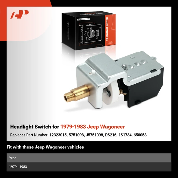 Headlight Switch for 1979-1983 Jeep Wagoneer