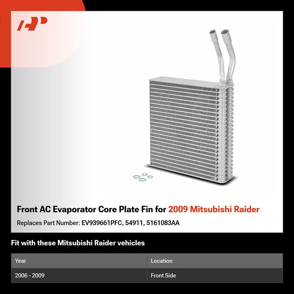 Front AC Evaporator Core Plate Fin for 2009 Mitsubishi Raider