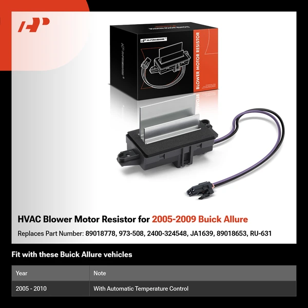 HVAC Blower Motor Resistor for 2005-2009 Buick Allure