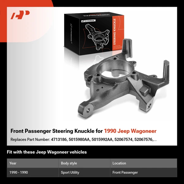 Front Passenger Steering Knuckle for 1990 Jeep Wagoneer