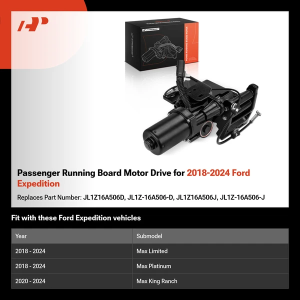 Passenger Running Board Motor Drive for 2018-2024 Ford Expedition