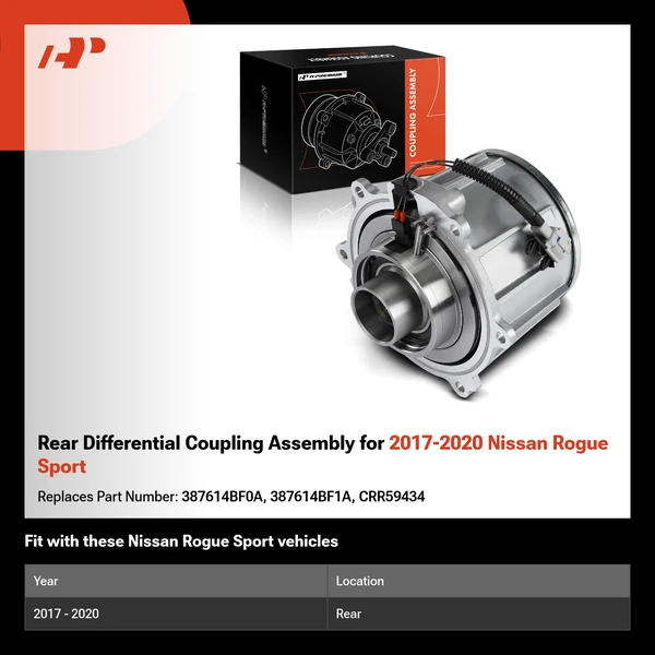 Rear Differential Coupling Assembly for 2017-2020 Nissan Rogue Sport