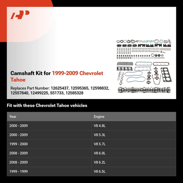 Camshaft Kit for 1999-2009 Chevrolet Tahoe