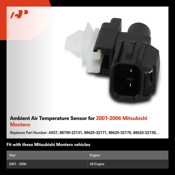 Ambient Air Temperature Sensor for 2001-2006 Mitsubishi Montero
