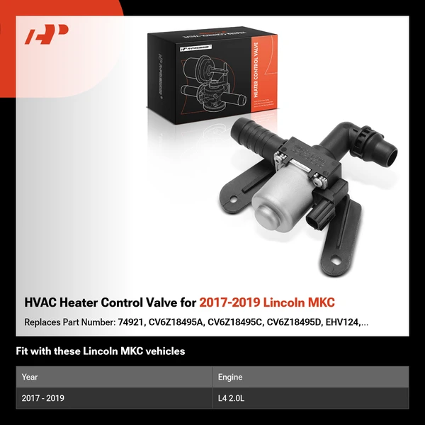 HVAC Heater Control Valve for 2017-2019 Lincoln MKC