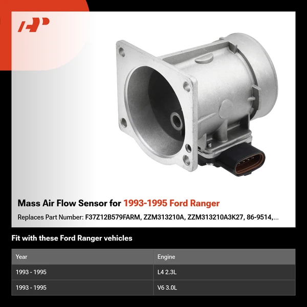 Mass Air Flow Sensor for 1993-1995 Ford Ranger