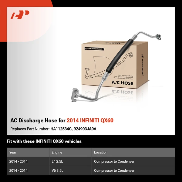 AC Discharge Hose for 2014 INFINITI QX60