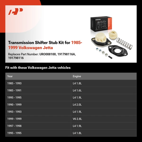 Transmission Shifter Stub Kit for 1985-1999 Volkswagen Jetta