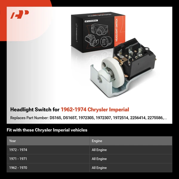 Headlight Switch for 1962-1974 Chrysler Imperial