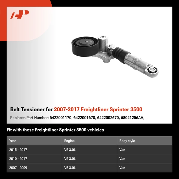 Belt Tensioner for 2007-2017 Freightliner Sprinter 3500
