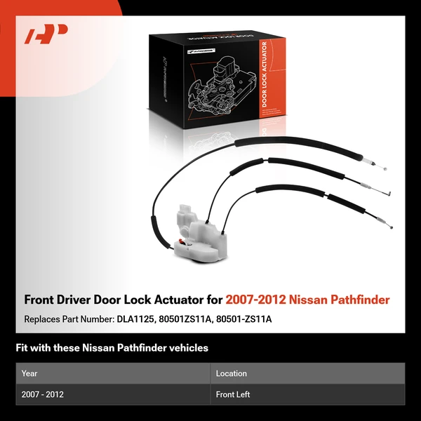 Front Driver Door Lock Actuator for 2007-2012 Nissan Pathfinder