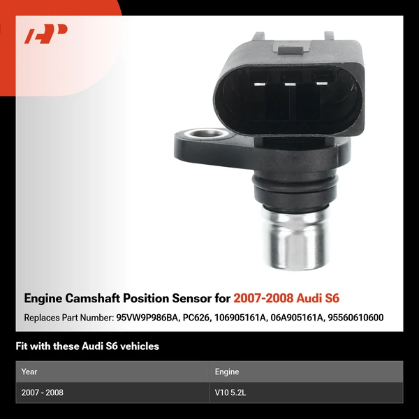 Engine Camshaft Position Sensor for 2007-2008 Audi S6