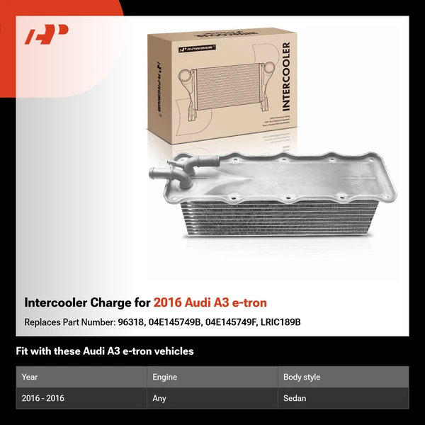 Intercooler Charge for 2016 Audi A3 e-tron
