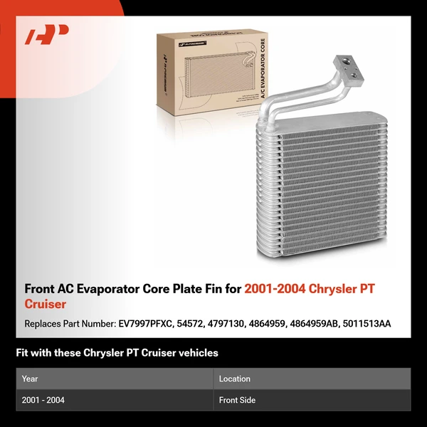 Front AC Evaporator Core Plate Fin for 2001-2004 Chrysler PT Cruiser