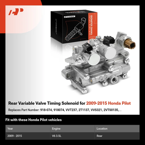 Rear Variable Valve Timing Solenoid for 2009-2015 Honda Pilot