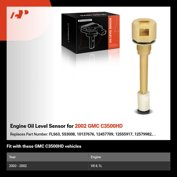 Engine Oil Level Sensor for 2002 GMC C3500HD